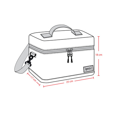 Lunch Box Blue Printed Dinos