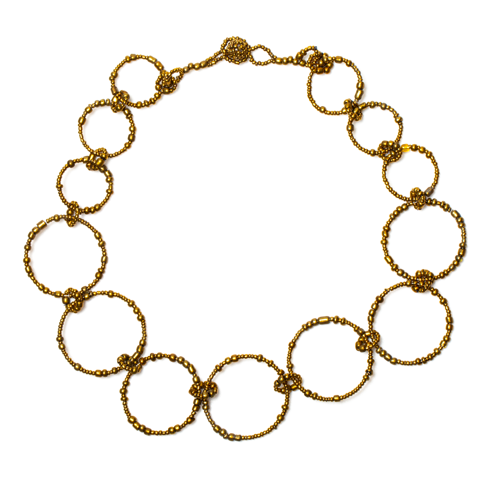 Collier créoles perlées - ZN6201