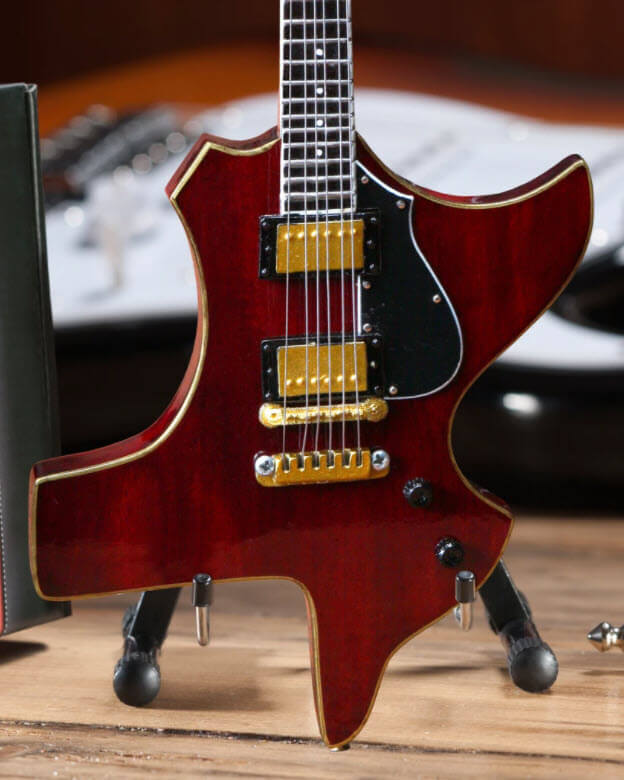 Billy F Gibbons Custom Big Texas Miniature Guitar Replica Collectible