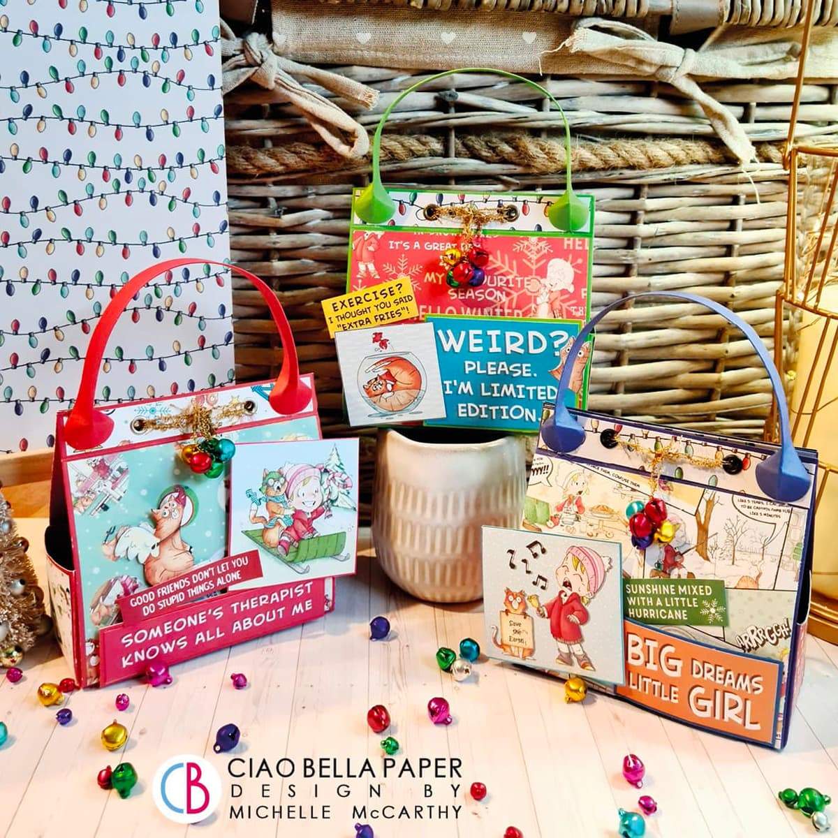 Bloc de papier Ciao Bella Zoe & Ziggy 15,2x15,2cm 24/Paquet