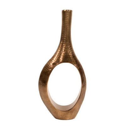 Vase à poser en laiton martelé Mateo