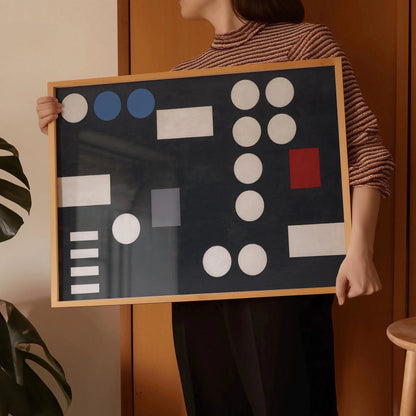 Sophie Taeuber-Arp Geometric Art Print: Bauhaus Modernism (Available Framed)