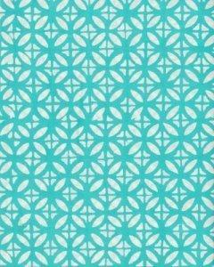 Anthology Batiks - Teal Circle Diamond