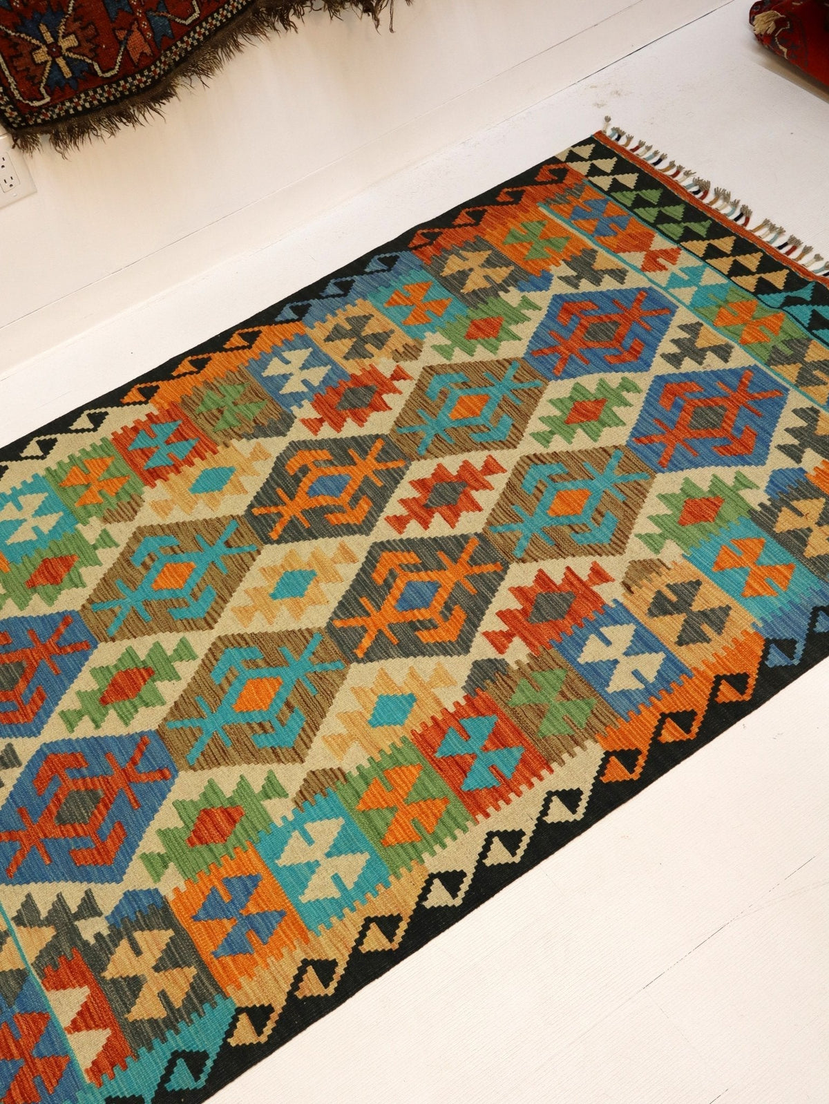 Afghan Maimana Kilim Rug | 4' 2" x 6' 6"