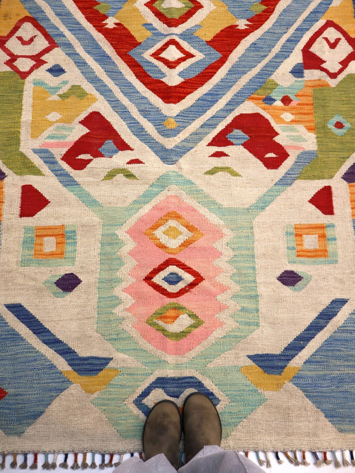 Afghan Maimana Kilim Rug | 5' 7" x 8' 9"