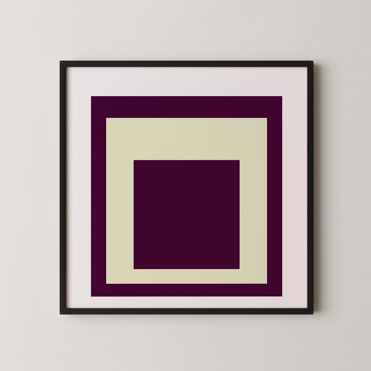 Impression d'art « Dessert » inspirée de Josef Albers, « Hommage au carré » Giclée moderne du milieu du siècle, option encadrée