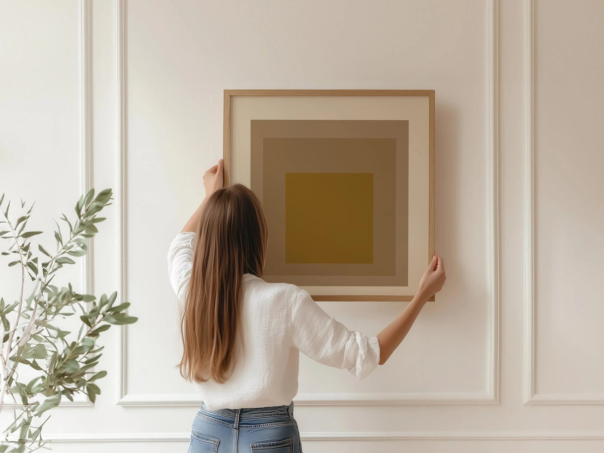 Josef Albers 'Going Dutch' Giclee Print: Mid-Century Modern Art 'Homage to the Square'
