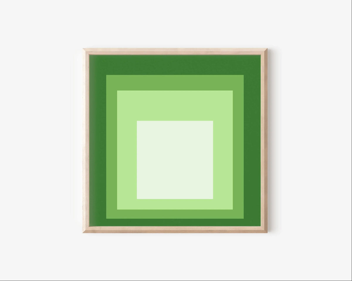 Impression Giclée inspirée de l'œuvre « Hommage au carré » de Josef Albers : Art Moderne du Milieu du XXe Siècle