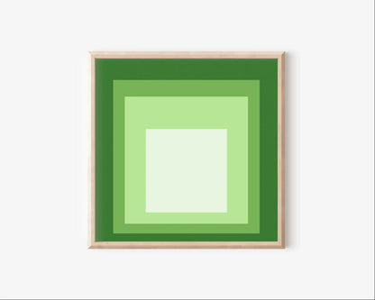 Impression Giclée inspirée de l'œuvre « Hommage au carré » de Josef Albers : Art Moderne du Milieu du XXe Siècle