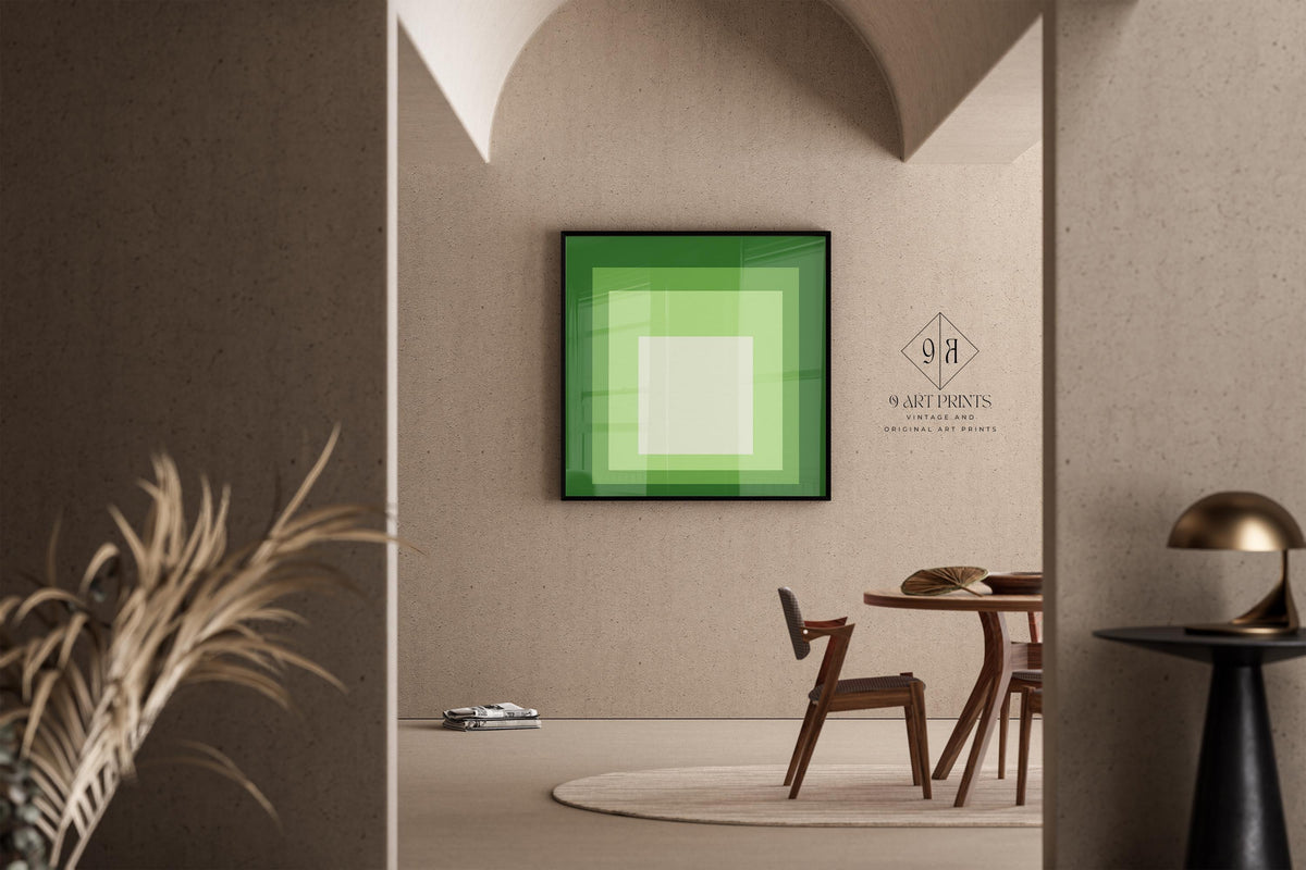 Impression Giclée inspirée de l'œuvre « Hommage au carré » de Josef Albers : Art Moderne du Milieu du XXe Siècle