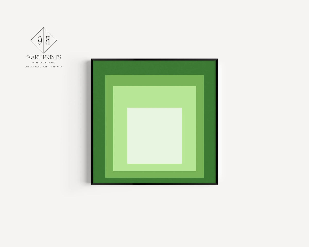 Impression Giclée inspirée de l'œuvre « Hommage au carré » de Josef Albers : Art Moderne du Milieu du XXe Siècle