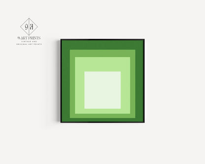 Impression Giclée inspirée de l'œuvre « Hommage au carré » de Josef Albers : Art Moderne du Milieu du XXe Siècle