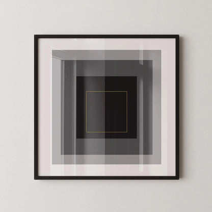 Impression Giclée Hommage au Carré Inspiré de Josef Albers : Art Moderne du Milieu du Siècle (1x1)