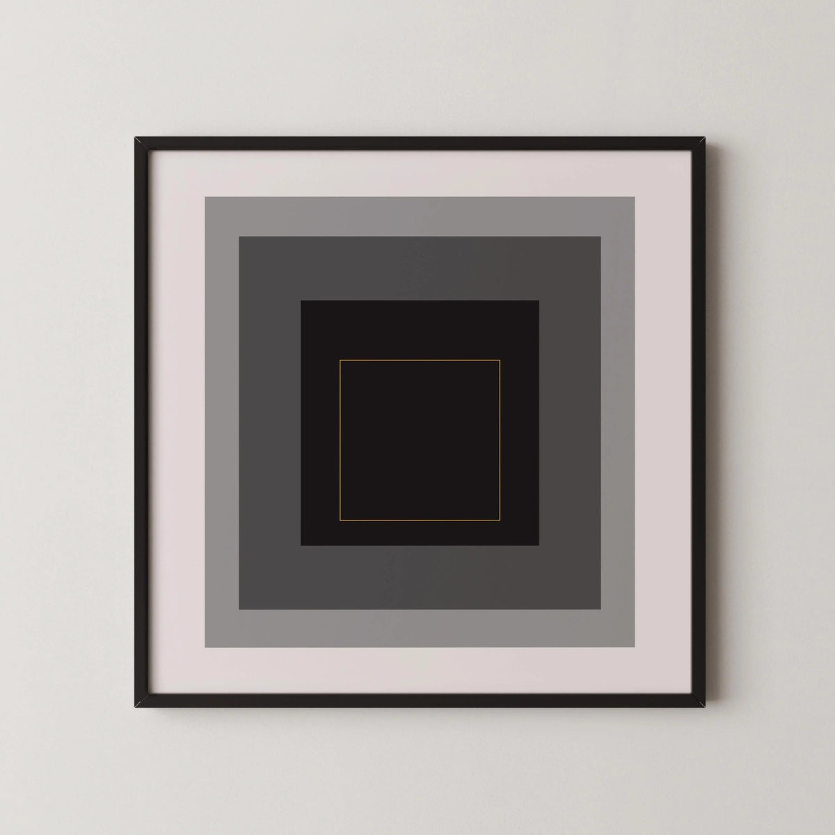 Impression Giclée Hommage au Carré Inspiré de Josef Albers : Art Moderne du Milieu du Siècle (1x1)