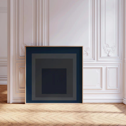 Impression Giclée « Pureheart » de Josef Albers : Art moderne du milieu du siècle, « Hommage au carré » bleu et gris