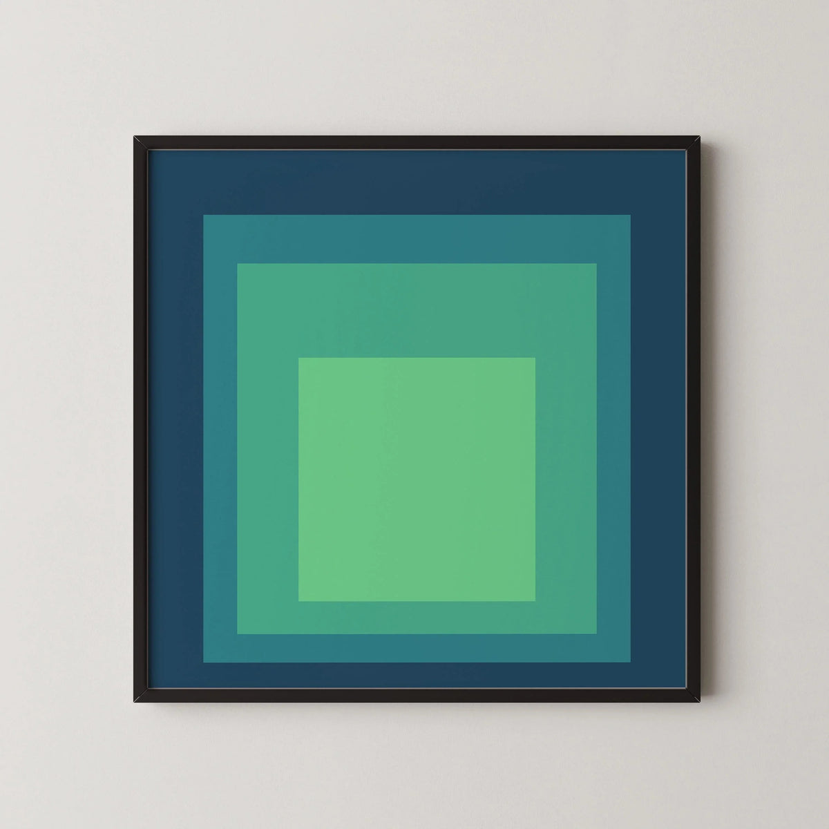 Inspired by Josef Albers - Sarah - Homage to the Square Giclee Print: Mid-Century Modern Art