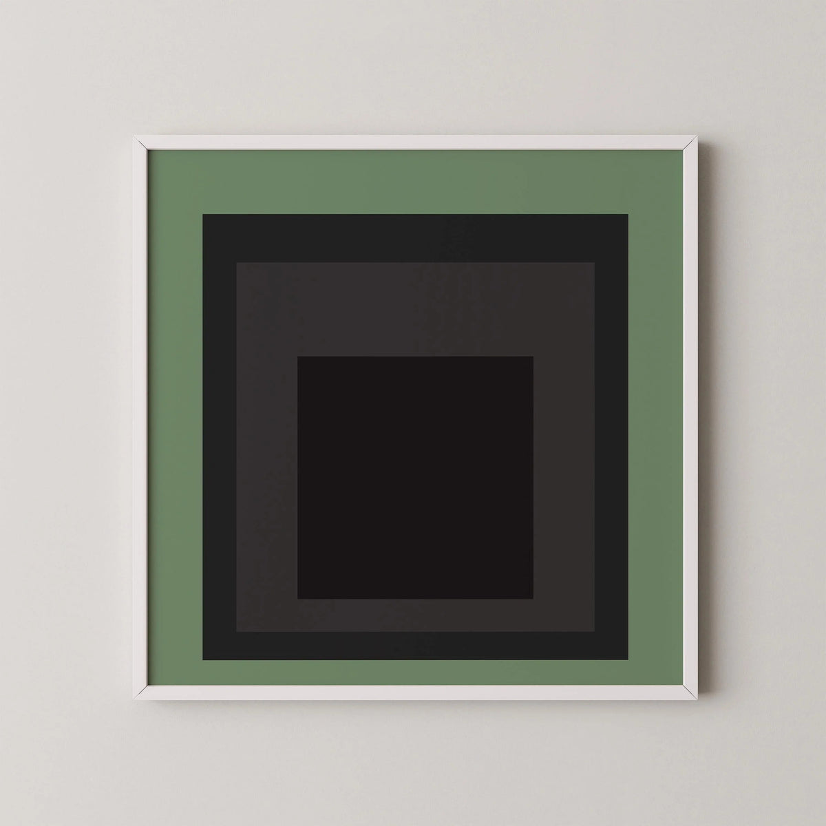 Josef Albers Inspired 'Sleep' Giclee Print: Mid-Century Modern Art, Handframed Option