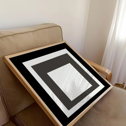 Josef Albers inspired 'Smoking' Giclee Print: Mid-Century Modern Art, Framed Option
