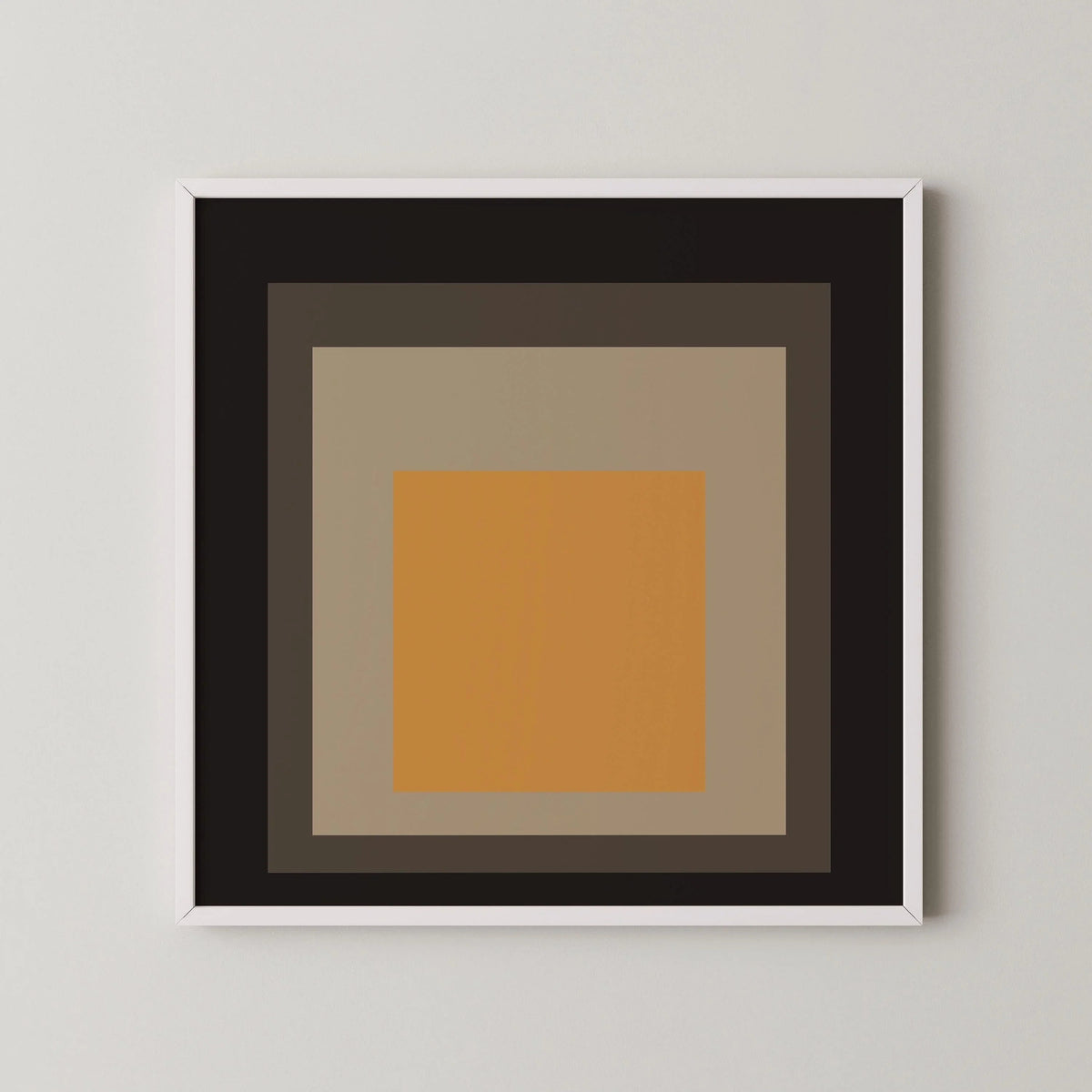Inspired by Josef Albers - Thousand-Year Egg - 'Homage to the Square' Giclee Print: Mid-Century Modern Art