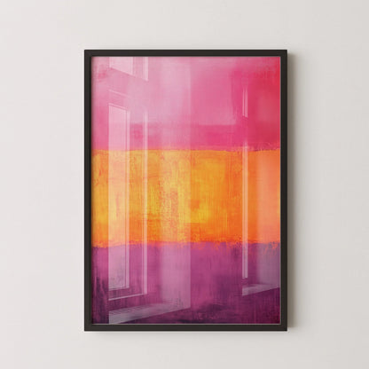 After Mark Rothko - Orange and Purple II (Colour Field: AI) | Modern Abstract Art (Available handframed or unframed)
