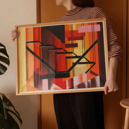 Alexandra Exter - Maquettees de Theatre 13 PRINT | Bauhaus-Inspired Abstract Art | Bold Modernist Wall Decor available framed