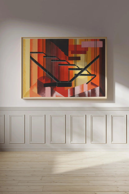 Alexandra Exter - Maquettees de Theatre 13 PRINT | Bauhaus-Inspired Abstract Art | Bold Modernist Wall Decor available framed