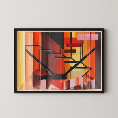 Alexandra Exter - Maquettees de Theatre 13 PRINT | Bauhaus-Inspired Abstract Art | Bold Modernist Wall Decor available framed