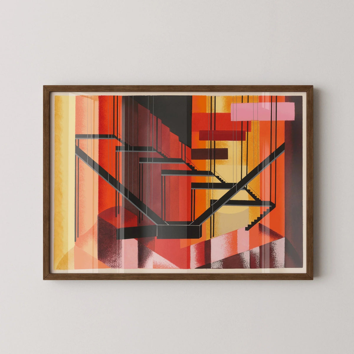 Alexandra Exter - Maquettees de Theatre 13 PRINT | Bauhaus-Inspired Abstract Art | Bold Modernist Wall Decor available framed