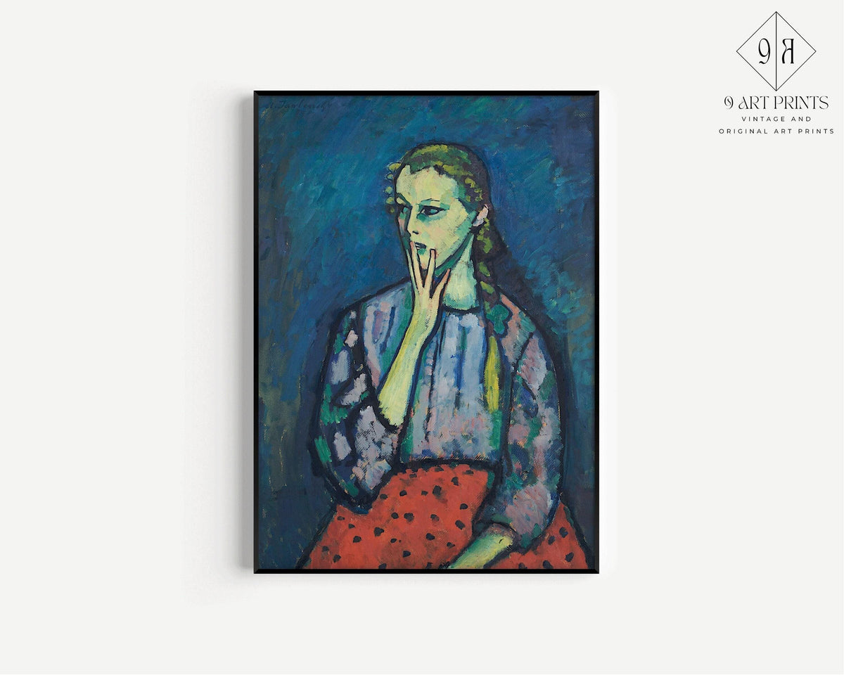 Alexej Von Jawlensky - Portrait of a Girl | Famous Art (available handframed or unframed)