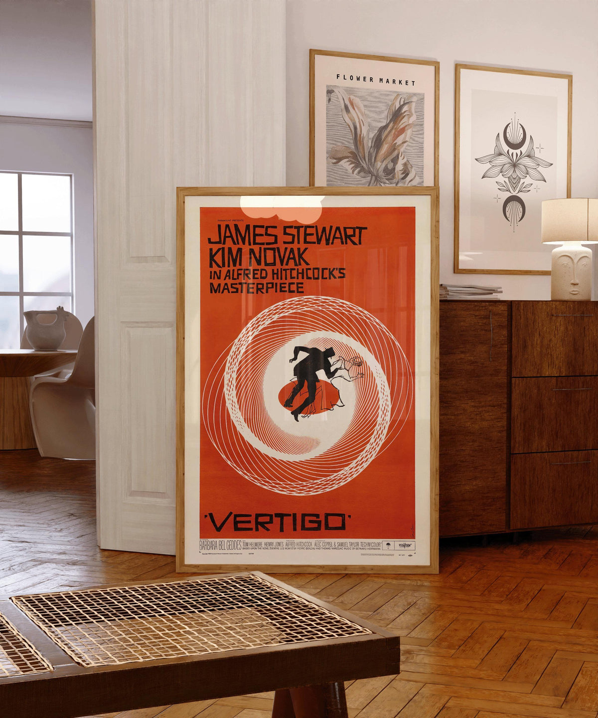 Vertigo Movie Poster: Saul Bass Minimalist Design, Hitchcock Film (Giclee Print)