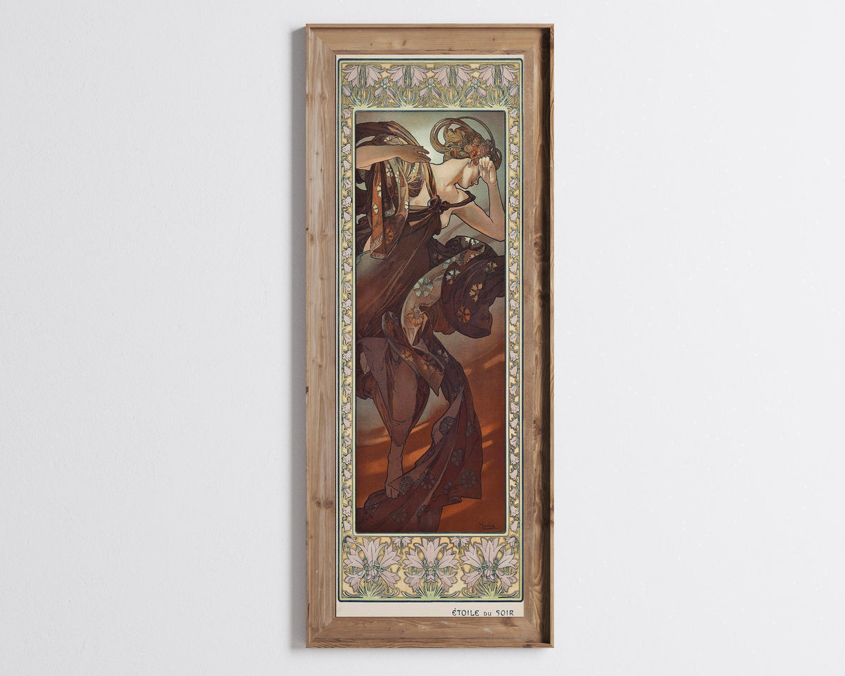 Alphonse Mucha - L'Etoile du Soir Art Nouveau Vintage Poster
