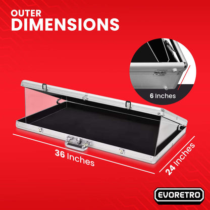 EVORETRO Acrylic Clear Top Display Vendor Trade Show showcase