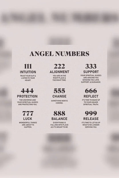 Angel Number Necklace