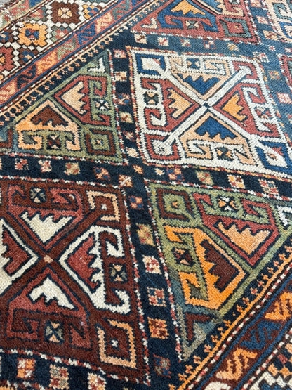 Antique Shahsavan Runner Rug | 3' 5" x 9' 6"