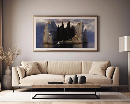 Arnold B√∂cklin - The Isle of the Dead | Eerie and Evocative Symbolist Art | PRINT | Available framed 2x1
