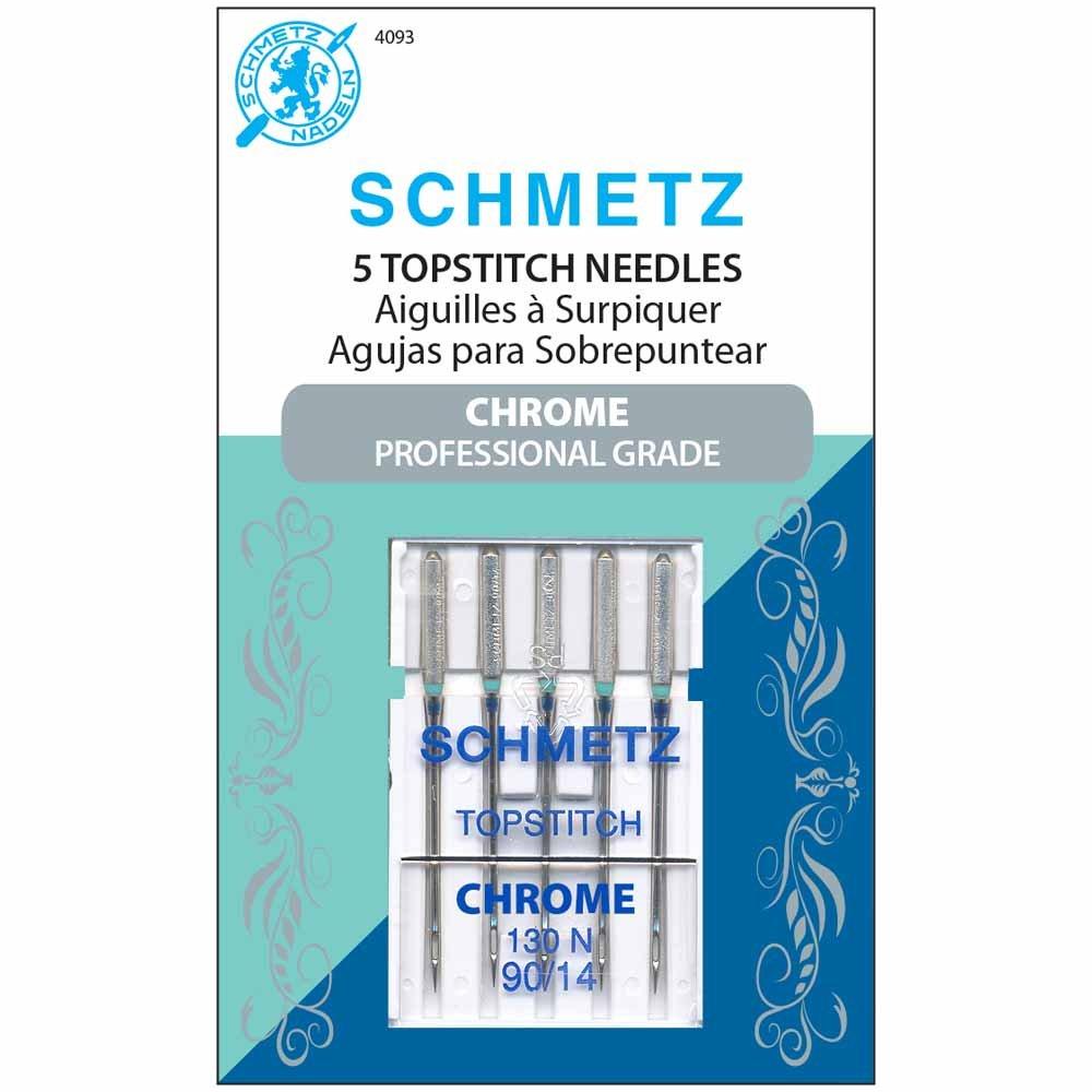 SCHMETZ #4093 Chrome Topstitch - 90/14 - paquet de 5