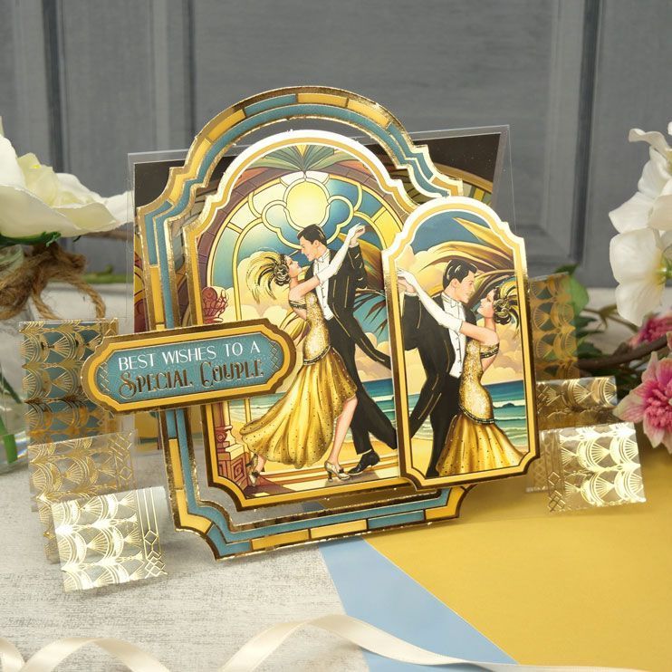 Feuille d'acétate de luxe Art Déco Paradise