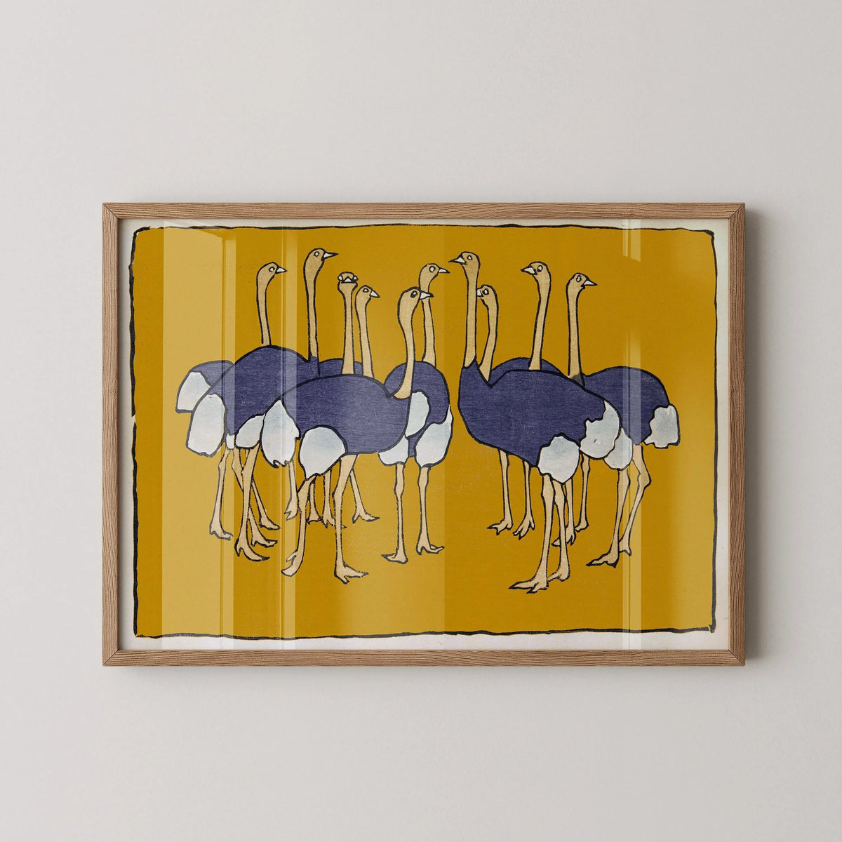 Asai Chū - Estampes Giclée Autruches : Art Japonais Vintage