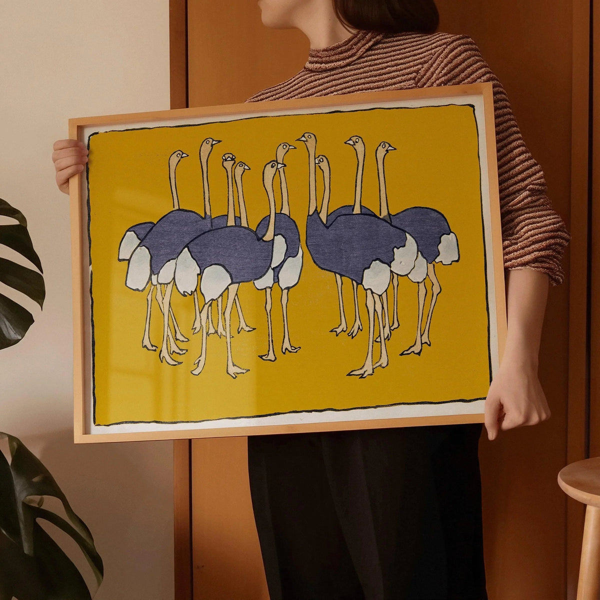 Asai Chū - Estampes Giclée Autruches : Art Japonais Vintage