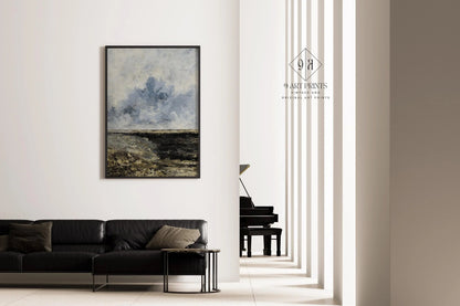 August Strindberg Seascape Giclee Print: Moody Impressionist Art
