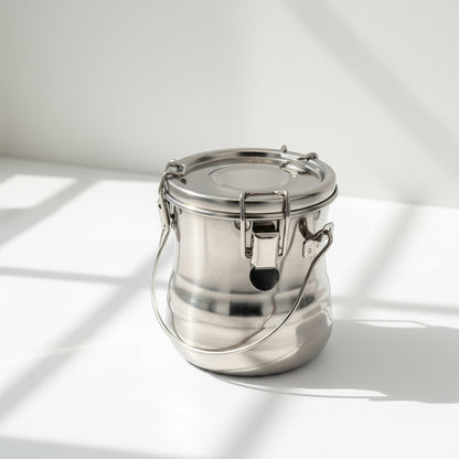 Stainless Brush Washer With Air-Tight Lid With Removable Screen