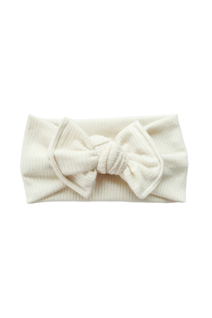 Modal Ribbed Headwrap | Natural 0-3 yrs
