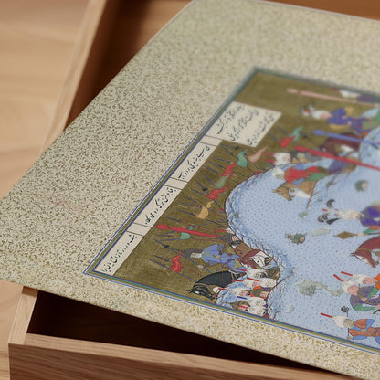 Shahnameh Giclee Art Print: Bahram Gur Persian Miniature (Framed & Unframed Available)