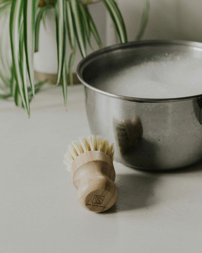 Brosse en bambou pour pots de cuisine