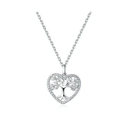 Heart of Nature Sterling Silver Tree of Life Pendant Necklace