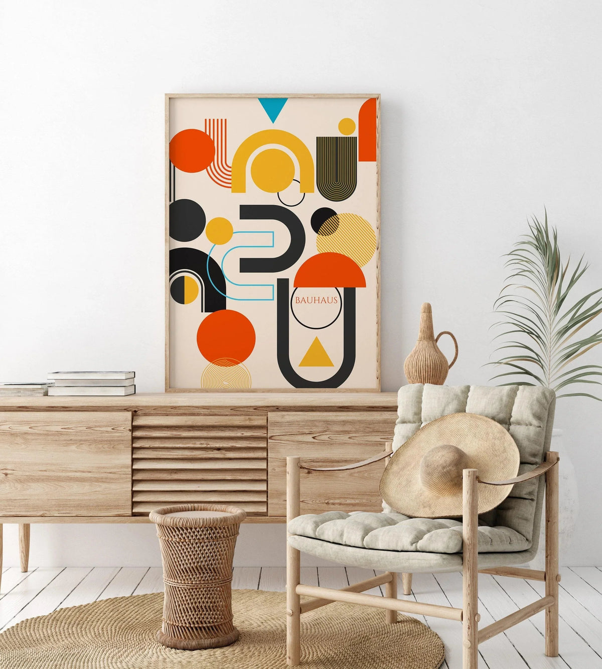 Bauhaus Art Print: Abstract Mid-Century Modern Giclee Print