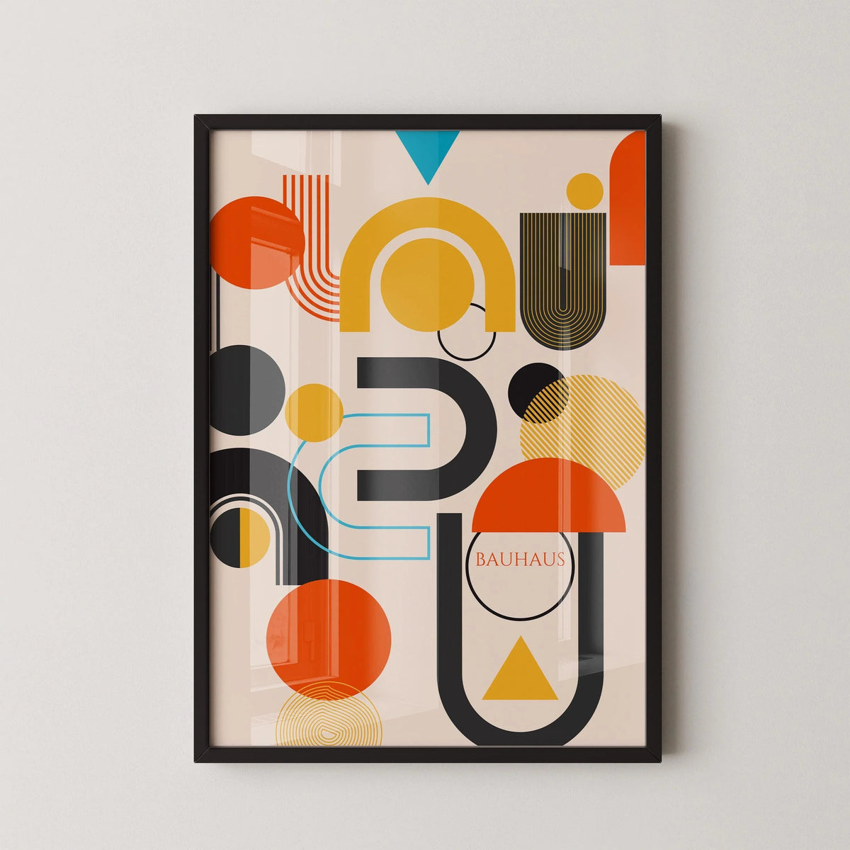 Bauhaus Art Print: Abstract Mid-Century Modern Giclee Print
