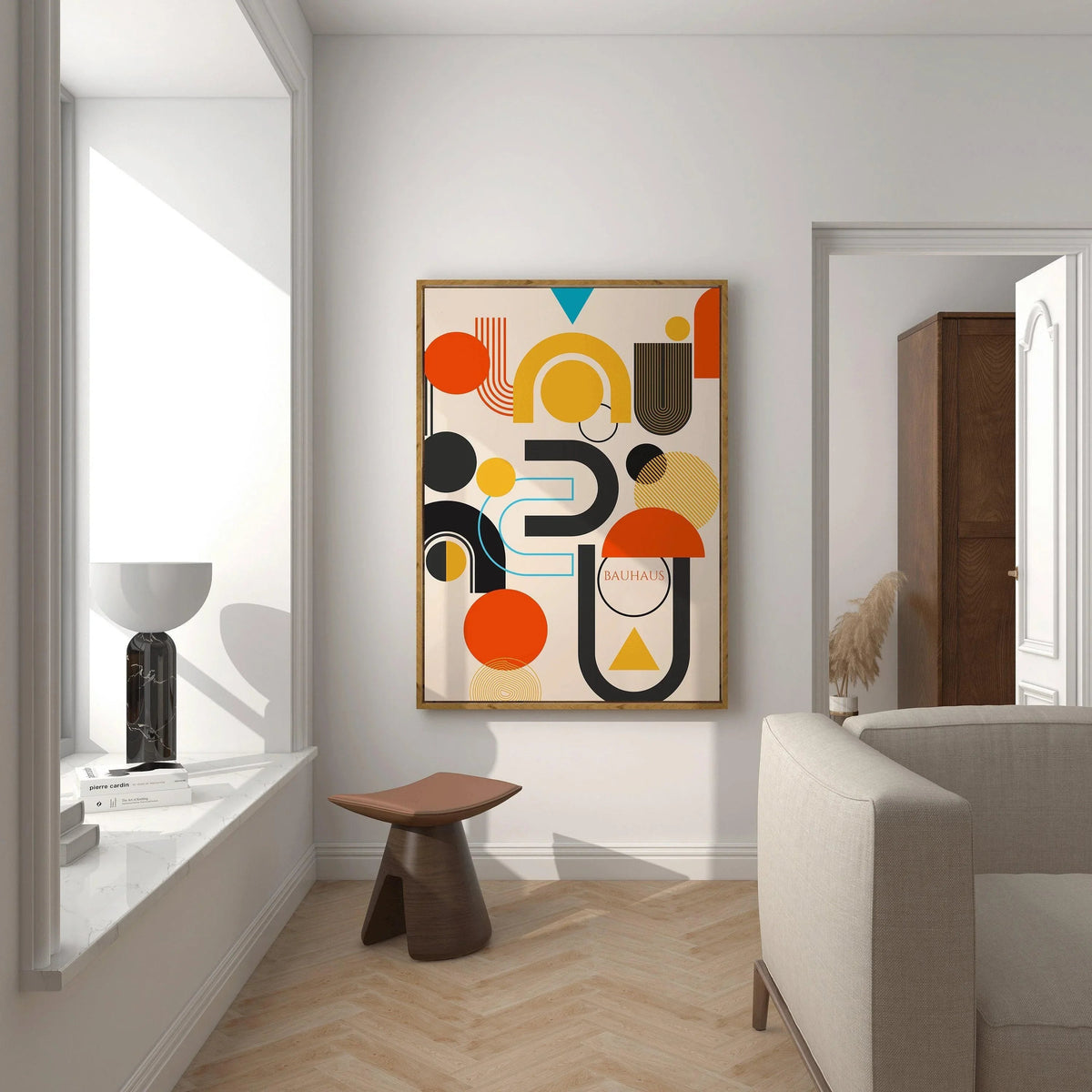 Bauhaus Art Print: Abstract Mid-Century Modern Giclee Print