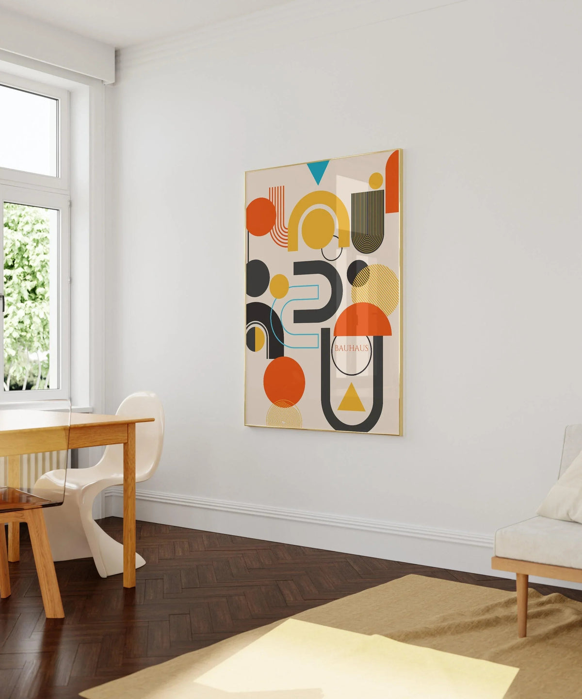 Bauhaus Art Print: Abstract Mid-Century Modern Giclee Print