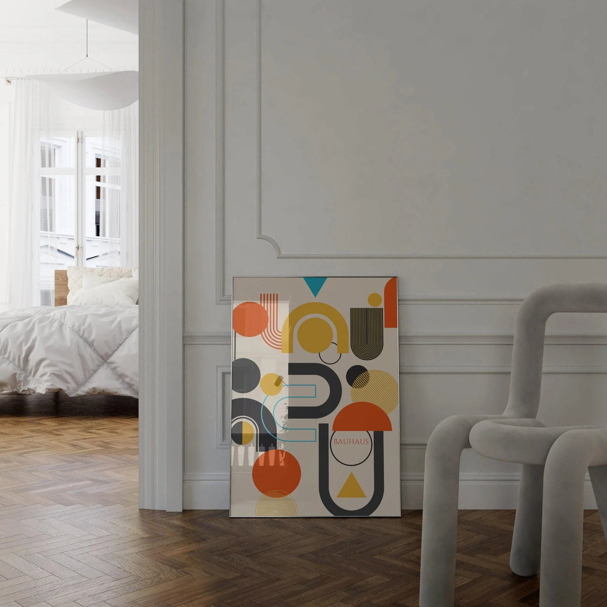 Bauhaus Art Print: Abstract Mid-Century Modern Giclee Print